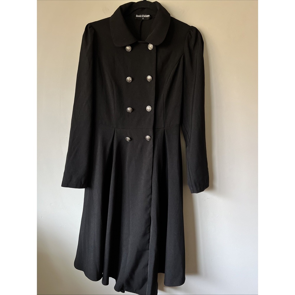 Scarlet Darkness Victorian Jacket Vintage Long Steampunk Gothic Coat size Small